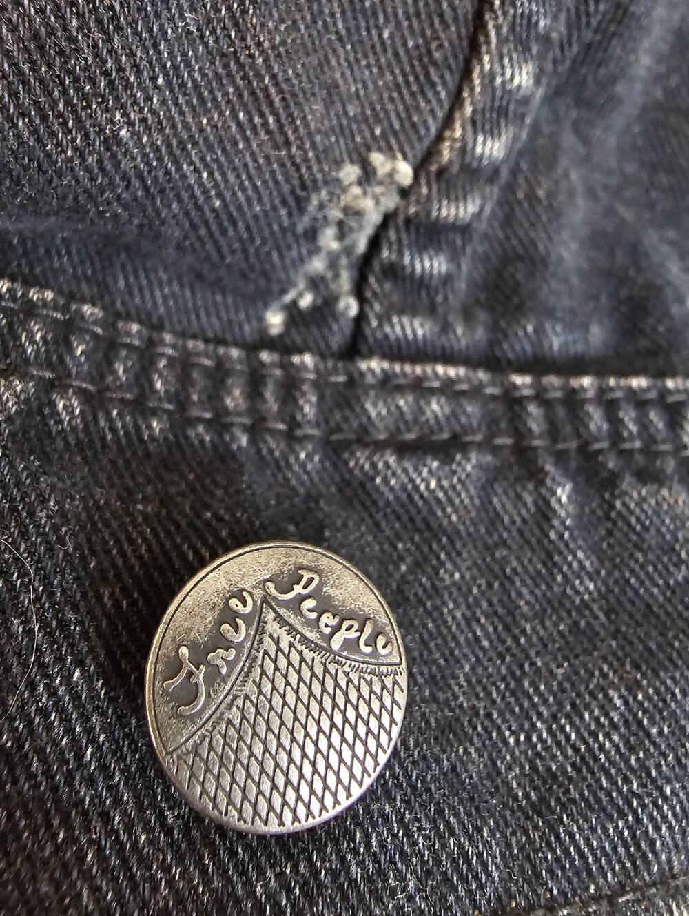Free People Distressed Jean Jacket - Picture 4 of 4